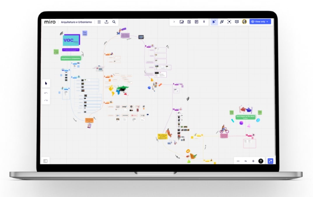 Interface digital da plataforma Trilha de Profissões